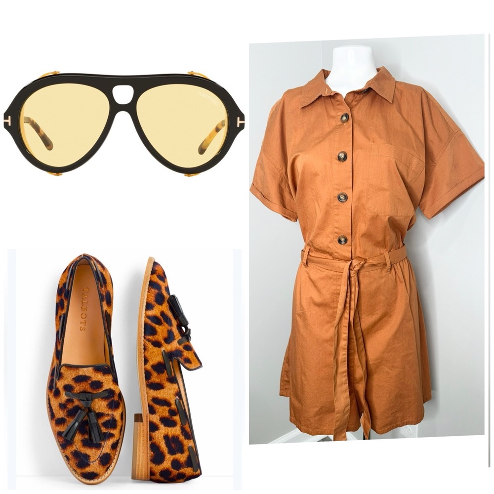 ANA BROWN ROMPER -
SIZE 2X - PRELOVED